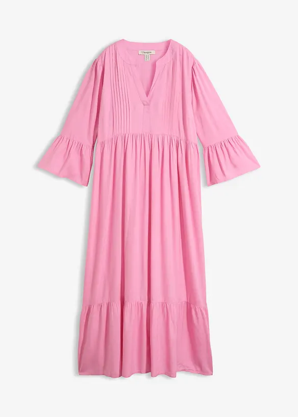 Maxikleid in rosa von vorne - bonprix