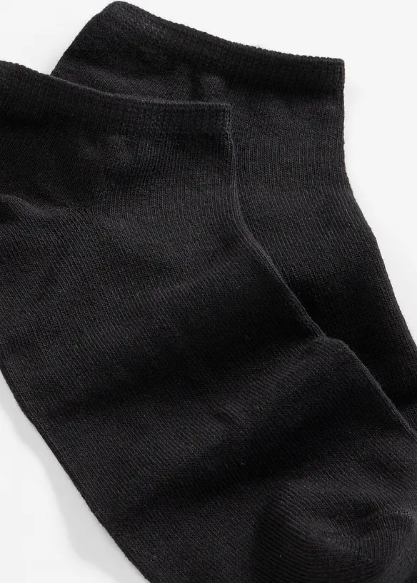 Sneakersocken mit Bio-Baumwolle (8er Pack) in schwarz - bonprix