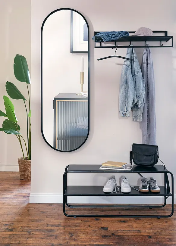 Wandgarderobe in schwarz (Ambiente) - bonprix