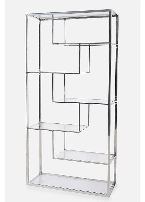 Chrom-Standregal in silber von vorne - bonprix
