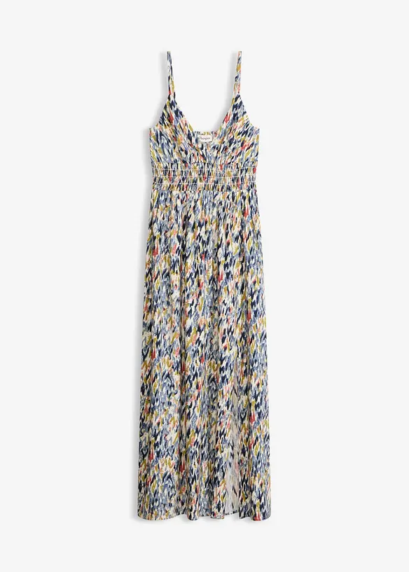Maxikleid aus fließender Viskose in weiß von vorne - bonprix Maxikleid aus fließender Viskose in weiß von vorne - bonprix