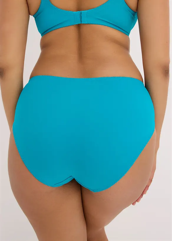 Maxislip mit Spitze (2er Pack) in weiß von hinten - bonprix