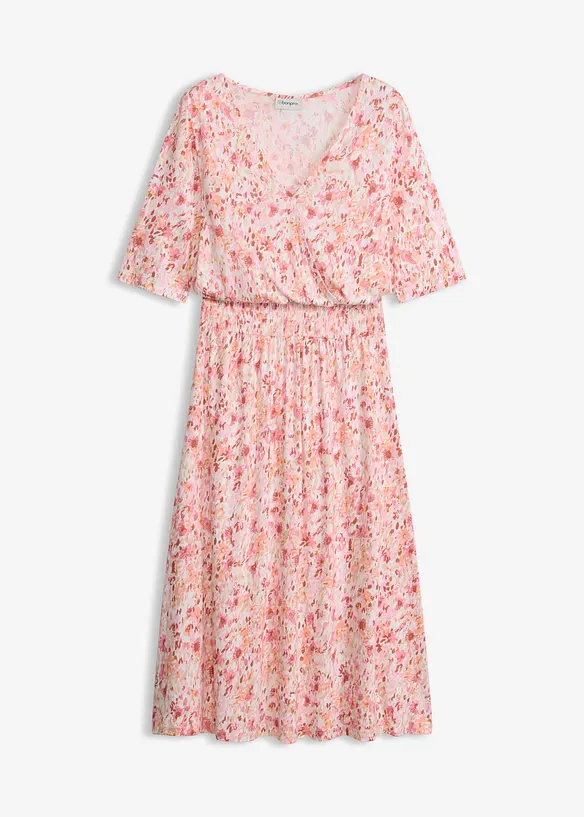 Jerseykleid aus fließender Viskose in weiß von vorne - bonprix Jerseykleid aus fließender Viskose in weiß von vorne - bonprix