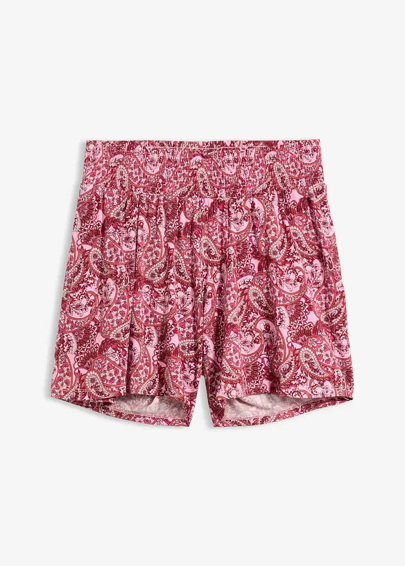 Jersey-Shorts aus fließender Viskose in rosa von vorne - bonprix Jersey-Shorts aus fließender Viskose in rosa von vorne - bonprix