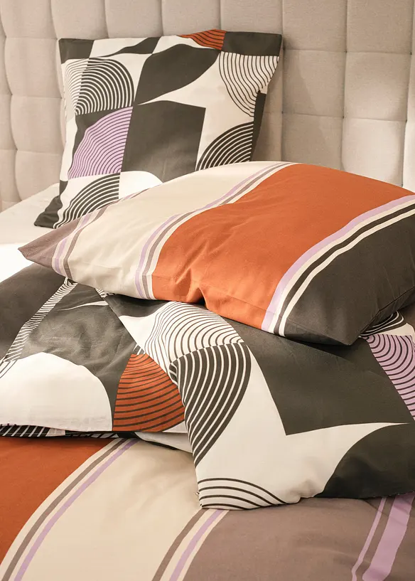 Baumwollmix-Bettwäsche in beige (Ambiente) - bonprix