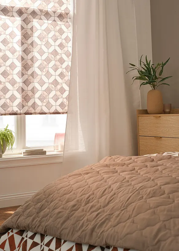 Vorhang mit leichtem Glanzeffekt, auch in extralang (1er Pack) in beige (Ambiente) - bonprix