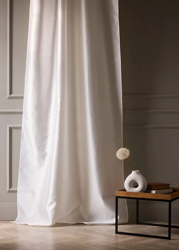 Vorhang mit leichtem Glanzeffekt, auch in extralang (1er Pack) in beige (Ambiente) - bonprix