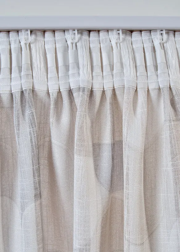 Vorhang mit recyceltem Polyester (1er Pack) in beige - bonprix