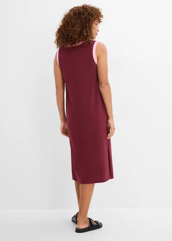 Shirtkleid aus reiner Bio-Baumwolle in rot von hinten (Totalaufnahme) - bonprix Shirtkleid aus reiner Bio-Baumwolle in rot von hinten (Totalaufnahme) - bonprix