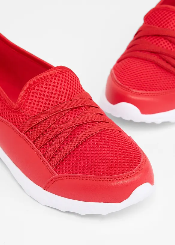 Komfort-Slip-On-Sneaker mit leichter Sohle in rot - bonprix