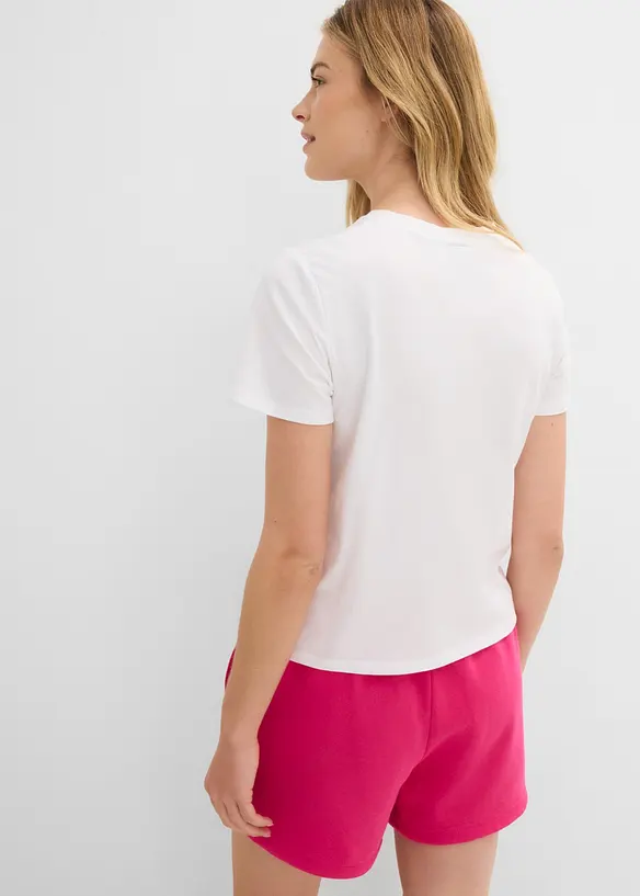 T-Shirt aus reiner Baumwolle in weiß von hinten (im Anschnitt) - bonprix T-Shirt aus reiner Baumwolle in weiß von hinten (im Anschnitt) - bonprix