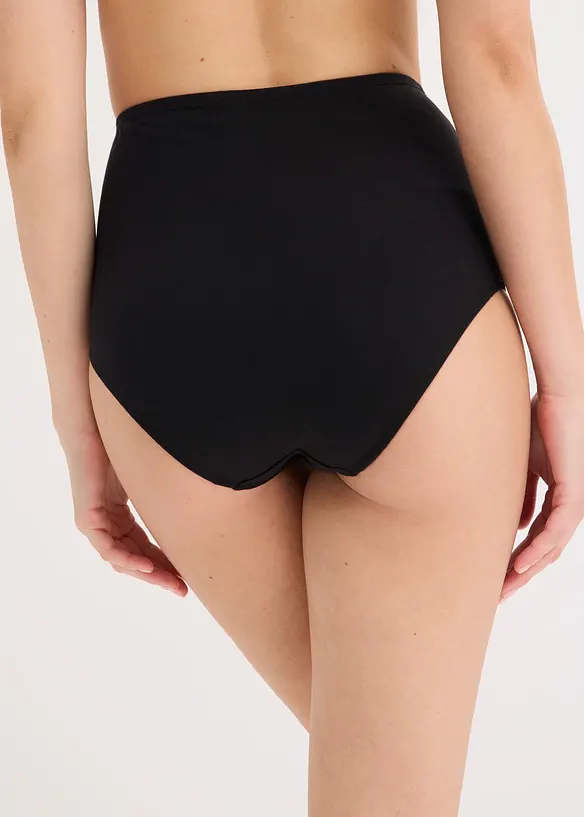 Highwaist Slip mit Baumwolle (5er Pack) in beige von hinten - bonprix