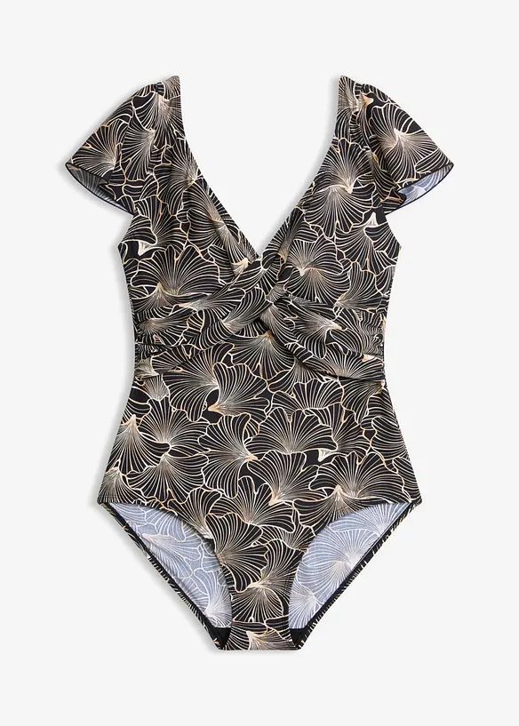 Light Shape-Badeanzug in schwarz von vorne - bonprix