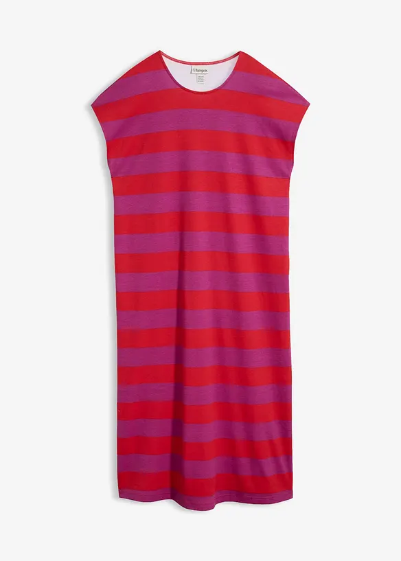 Jerseykleid aus Interlock in rot von vorne - bonprix