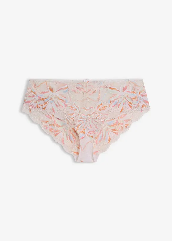 Hipster aus zarter Spitze in weiß von vorne - bonprix