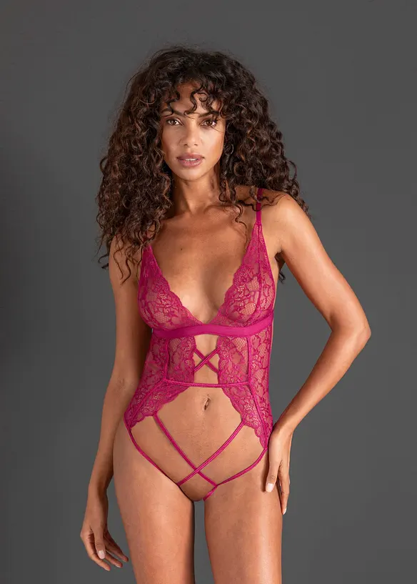 Body ouvert in lila von vorne (Totalaufnahme) - bonprix