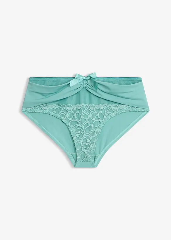 Panty mit recyceltem Polyamid in grün von vorne - bonprix
