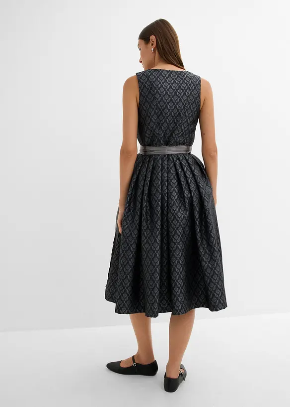 Dirndl mit Schürze (Doppelpack 2-tlg. Set) in grau von hinten (Totalaufnahme) - bonprix Dirndl mit Schürze (Doppelpack 2-tlg. Set) in grau von hinten (Totalaufnahme) - bonprix