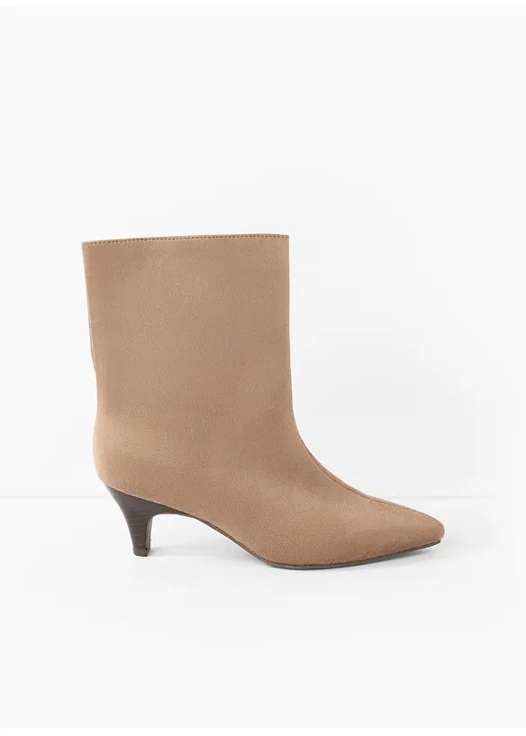 Stiefeletten mit schmalem Absatz in braun - bonprix