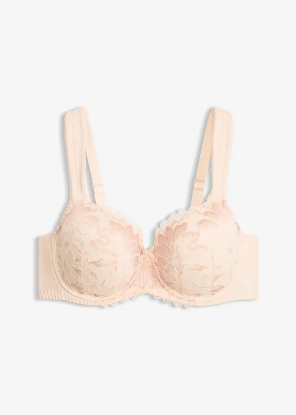 Schalen-BH mit gepolsterten Trägern in beige von vorne - bonprix