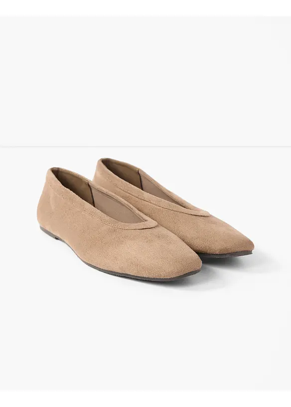 Ballerinas in braun - bonprix