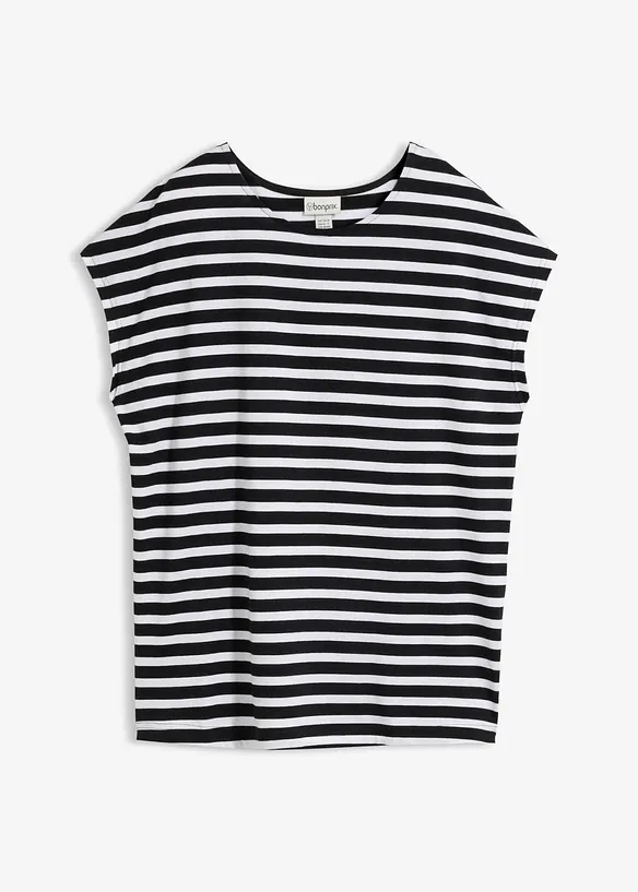 T-Shirt aus reiner Bio-Baumwolle in schwarz von vorne - bonprix T-Shirt aus reiner Bio-Baumwolle in schwarz von vorne - bonprix