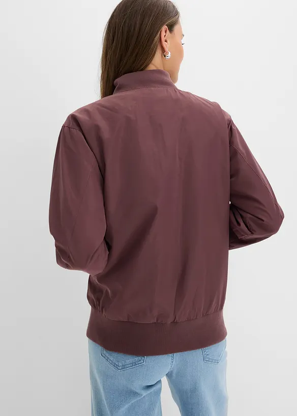 Blouson in lila von hinten (im Anschnitt) - bonprix