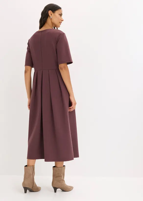 Shirtkleid aus Viskose-Mix in lila von hinten (Totalaufnahme) - bonprix