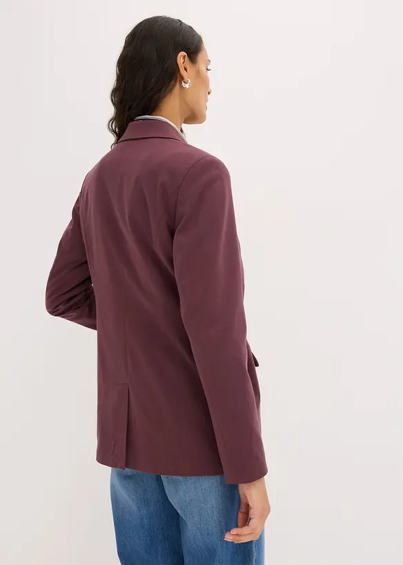 Long-Blazer in lila von hinten (im Anschnitt) - bonprix