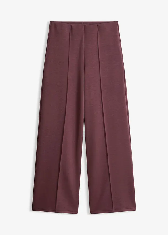 Scuba-Hose aus Viskose-Mix in lila von vorne - bonprix