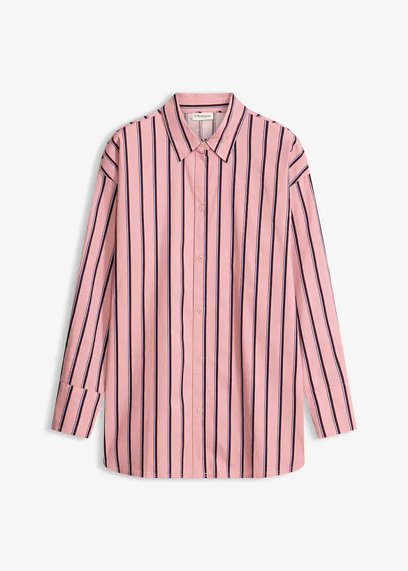 Hemdbluse aus Baumwoll-Mix in rosa von vorne - bonprix Hemdbluse aus Baumwoll-Mix in rosa von vorne - bonprix