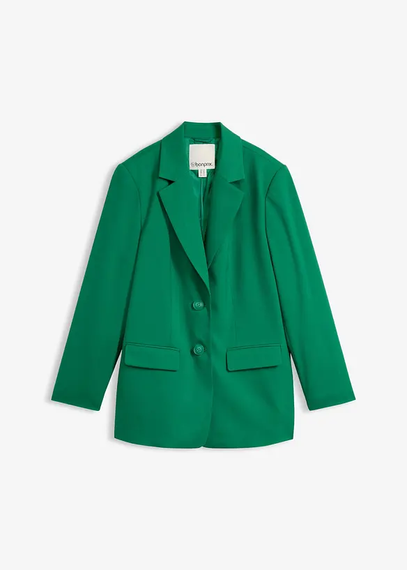 Blazer aus Viskose-Mix in grün von vorne - bonprix