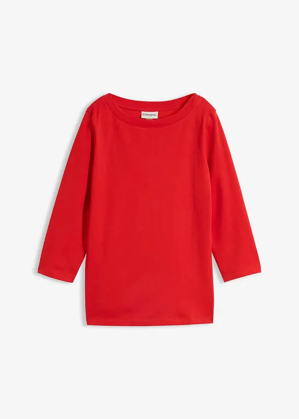 Shirt aus reiner schwerer Bio-Baumwolle in rot von vorne - bonprix Shirt aus reiner schwerer Bio-Baumwolle in rot von vorne - bonprix