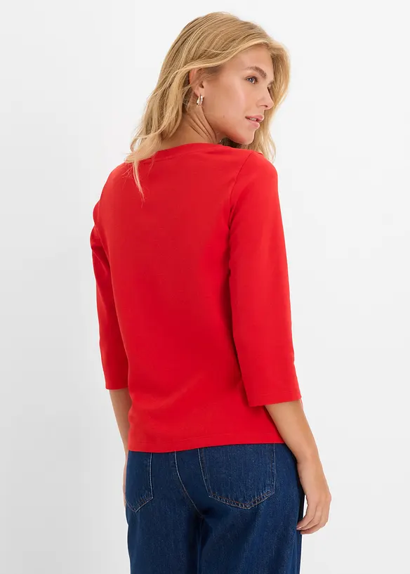 Shirt aus reiner schwerer Bio-Baumwolle in rot von hinten (im Anschnitt) - bonprix Shirt aus reiner schwerer Bio-Baumwolle in rot von hinten (im Anschnitt) - bonprix