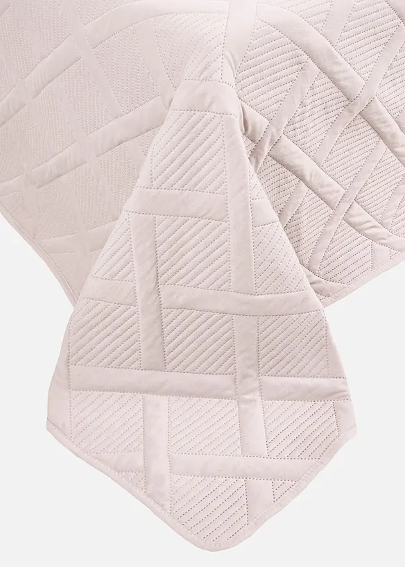 Tagesdecke mit moderner Steppung in beige (Detailaufnahme) - bonprix