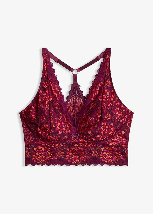 Bustier mit weichem Baumwollfutter   in rot von vorne - bonprix