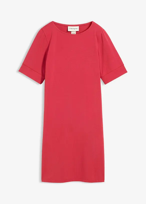 Shirtkleid aus elastischem Baumwoll-Mix in rot von vorne - bonprix Shirtkleid aus elastischem Baumwoll-Mix in rot von vorne - bonprix