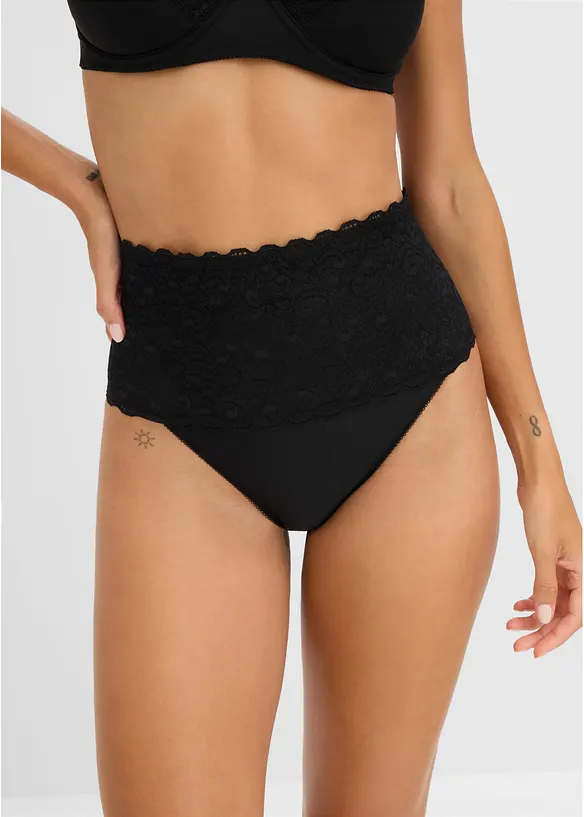 Strong Shape Slip (2er Pack) in schwarz von vorne - bonprix