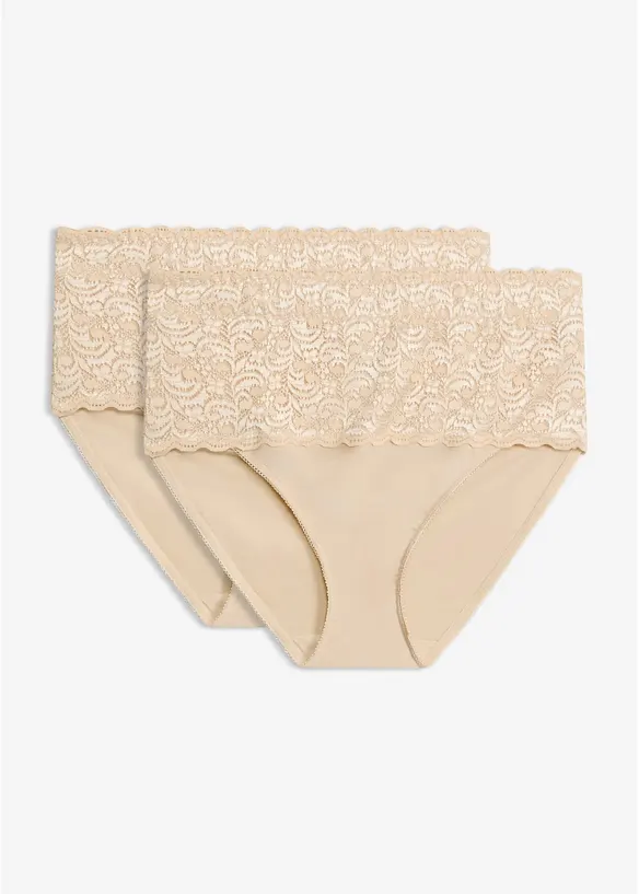 Strong Shape Slip (2er Pack) in beige von vorne - bonprix