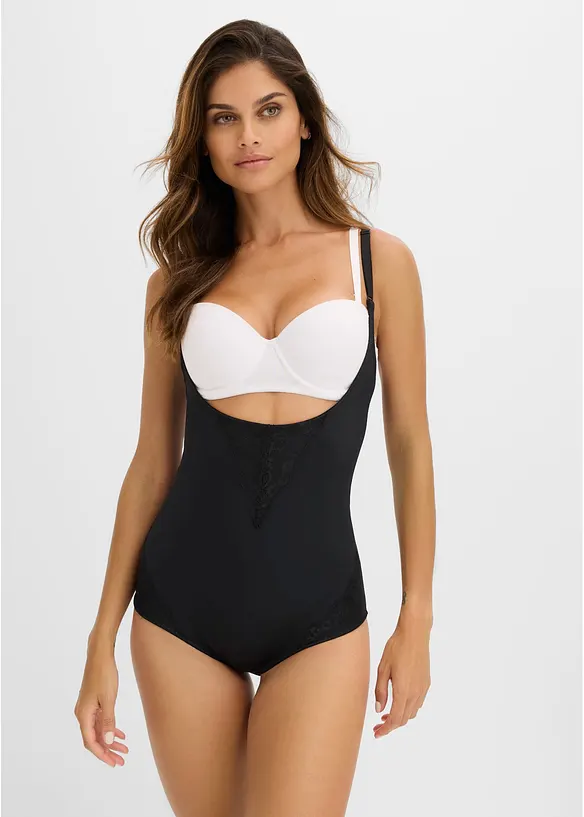 Strong Shape Body in schwarz von vorne (Totalaufnahme) - bonprix