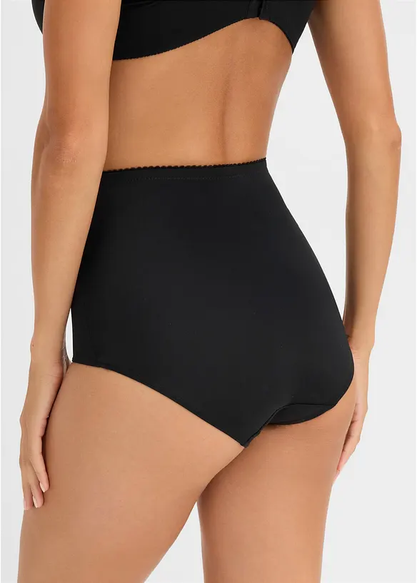 Strong Shape Panty mit Stickerei in schwarz von hinten - bonprix