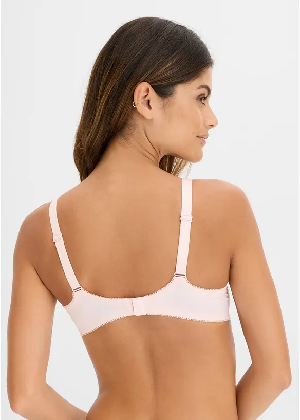 Bügel-BH mit Mesh (2er Pack) in rosa von hinten (im Anschnitt) - bonprix