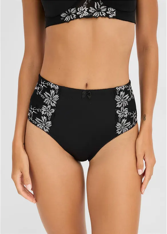 Formslip (2er-Pack) in schwarz von vorne - bonprix