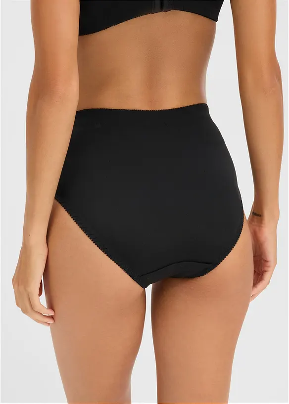 Formslip (2er-Pack) in schwarz von hinten - bonprix