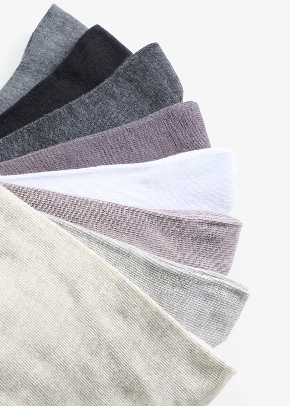 Socken mit Bio-Baumwolle (20er Pack) in grau - bonprix