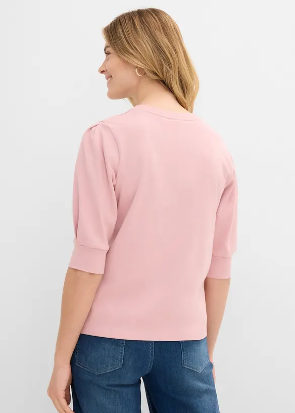Shirt aus reiner Bio-Baumwolle in rosa von hinten (im Anschnitt) - bonprix Shirt aus reiner Bio-Baumwolle in rosa von hinten (im Anschnitt) - bonprix