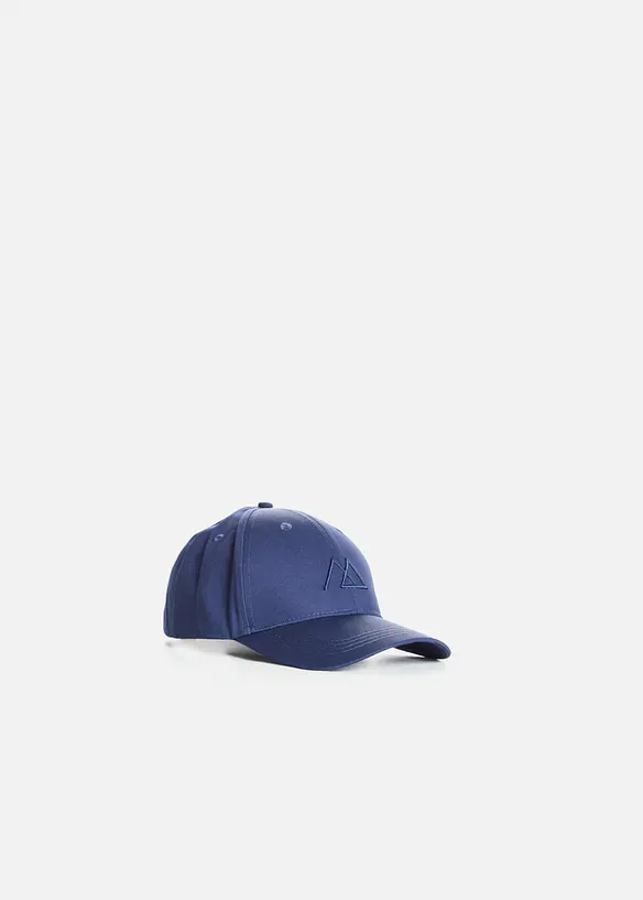 Cap aus 100% Baumwolle in blau von vorne - bonprix