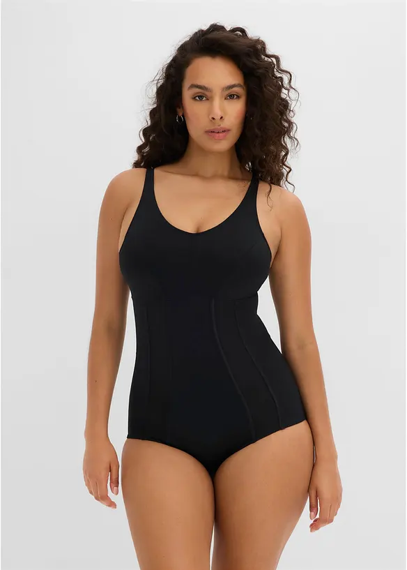 Strong Shape Body ohne Bügel in schwarz von vorne (Totalaufnahme) - bonprix