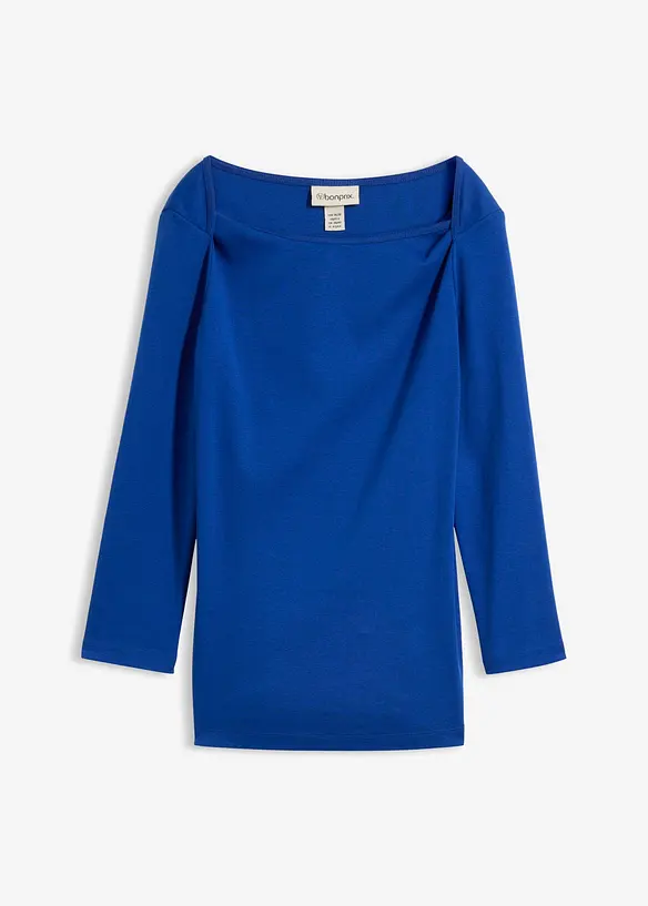 Shirt aus reiner Bio-Baumwolle in blau von vorne - bonprix Shirt aus reiner Bio-Baumwolle in blau von vorne - bonprix