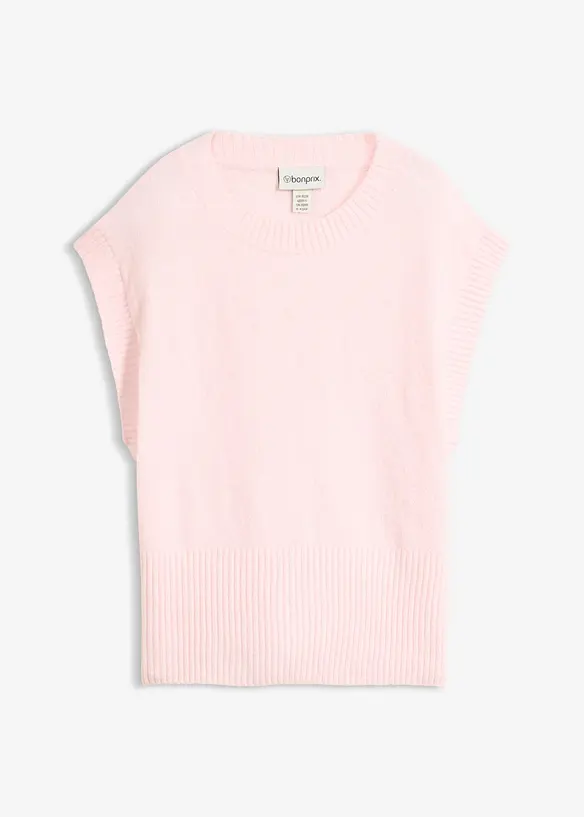 Oversized Pullunder in rosa von vorne - bonprix